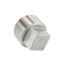 Hex plug pipe fittings stainless steel 150lbs ss screwed